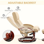 Fauteuil inclinable pivotant haut dossier 26 moderne avec télécommande