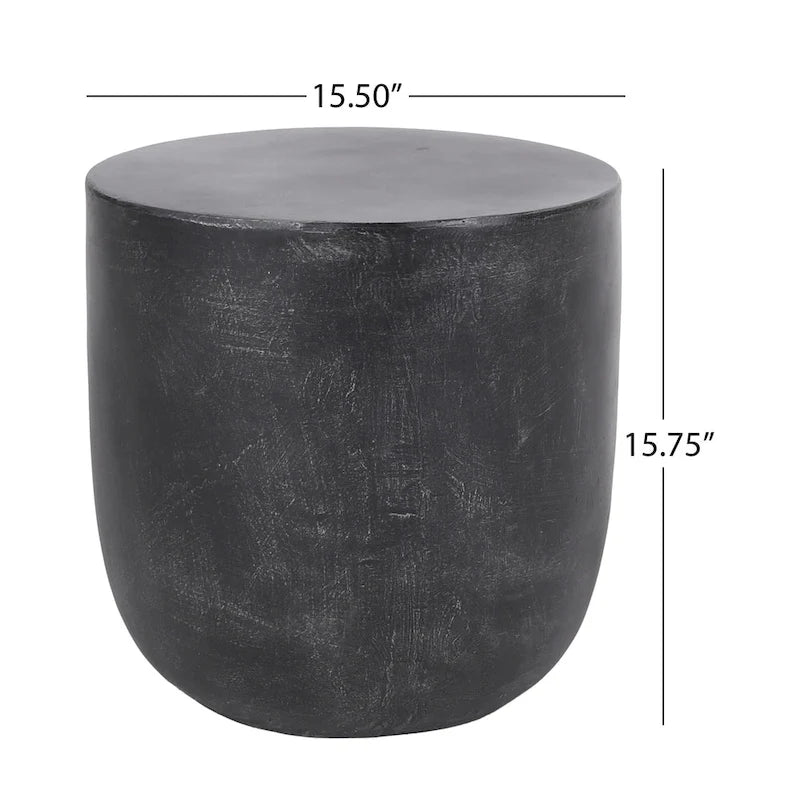 Table d'appoint en béton léger