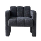 Fauteuil d'appoint rembourré de 79 cm de large en bouclé, fauteuil d'appoint moderne, chaise d'appoint, fauteuil large confortable pour chambre, salon