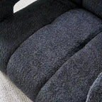 Fauteuil d'appoint rembourré de 79 cm de large en bouclé, fauteuil d'appoint moderne, chaise d'appoint, fauteuil large confortable pour chambre, salon