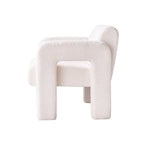 Fauteuil d'appoint rembourré de 79 cm de large en bouclé, fauteuil d'appoint moderne, chaise d'appoint, fauteuil large confortable pour chambre, salon