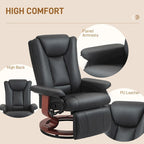 Fauteuil inclinable pivotant à dossier haut 30,7 avec repose-pieds