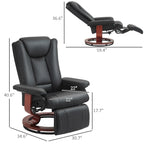 Fauteuil inclinable pivotant à dossier haut 30,7 avec repose-pieds