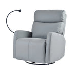 Fauteuil Inclinable Pivotant Électrique en PU avec Rotation à 270°, Inclinaison Électrique de 95-160° et Deux Ports USB - Capacité de 150 kg