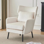 Fauteuil d'appoint en velours à oreilles de 32 pouces