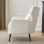 Fauteuil d'appoint en velours à oreilles de 32 pouces
