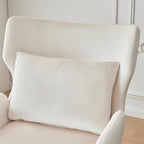 Fauteuil d'appoint en velours à oreilles de 32 pouces
