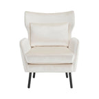 Fauteuil d'appoint en velours à oreilles de 32 pouces