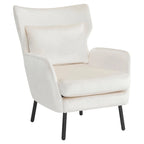 Fauteuil d'appoint en velours à oreilles de 32 pouces