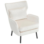 Fauteuil d'appoint en velours à oreilles de 32 pouces