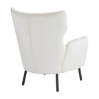 Fauteuil d'appoint en velours à oreilles de 32 pouces