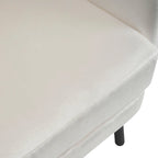 Fauteuil d'appoint en velours à oreilles de 32 pouces