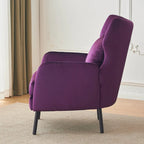 Fauteuil d'appoint en velours à oreilles de 32 pouces