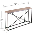 Console étroite effet marbre