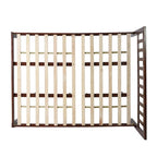 Lit plateforme queen en acacia, style ferme moderne