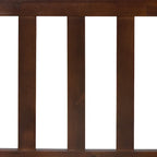 Lit plateforme queen en acacia, style ferme moderne