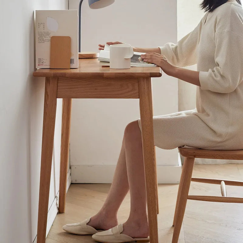 Bureau d'étude en bois massif avec tiroir