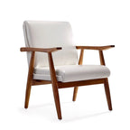 Fauteuil d'appoint en similicuir ambré (Lot de 2)