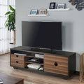 Kuutti Contemporary Brown 63-inch Multi-functional Storage TV Console by 
