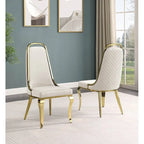Chaises d'appoint en velours (lot de 2)