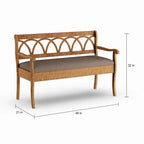 Banc de rangement avec coussin d'assise