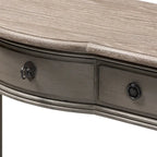 Console en bois 1 tiroir, finition gris campagne française