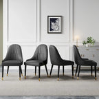 Chaises de salle à manger Chaises d'appoint modernes en similicuir (Lot de 4)