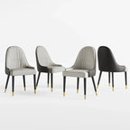 Chaises de salle à manger Chaises d'appoint modernes en similicuir (Lot de 4)