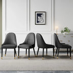 Chaises de salle à manger Chaises d'appoint modernes en similicuir (Lot de 4)