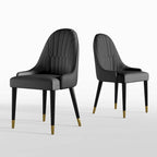 Chaises de salle à manger Chaises d'appoint modernes en similicuir (Lot de 4)
