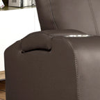 Fauteuil inclinable électrique moderne en similicuir et tissu éponge