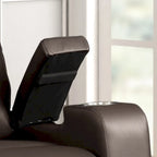 Fauteuil inclinable électrique moderne en similicuir et tissu éponge