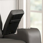 Fauteuil inclinable électrique moderne en similicuir et tissu éponge