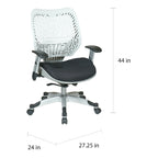 Chaise de bureau à réglage automatique avec mécanisme auto-ajustable