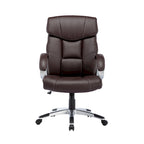 Fauteuil de bureau de direction, cuir PU, roulettes