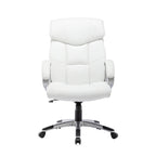 Fauteuil de bureau de direction, cuir PU, roulettes