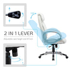 Fauteuil de bureau de direction, cuir PU, roulettes