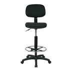Chaise de dessinateur avec dossier et assise sculptés