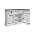 Desservante écorce patinée blanc antique