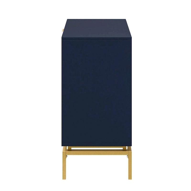 Meuble de rangement 31 mi-siècle avec une base en métal