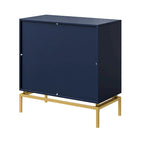 Meuble de rangement 31 mi-siècle avec une base en métal