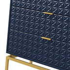 Meuble de rangement 31 mi-siècle avec une base en métal