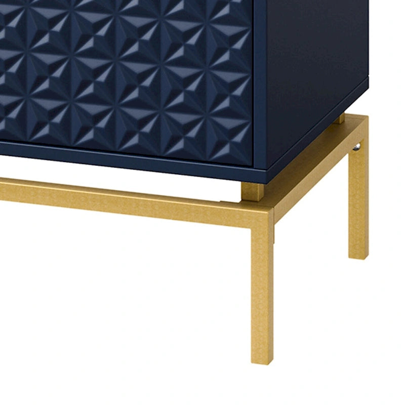 Meuble de rangement 31 mi-siècle avec une base en métal