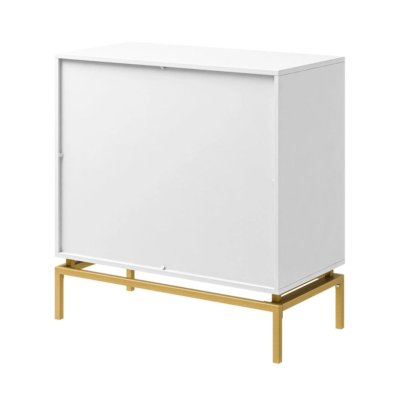 Meuble de rangement 31 mi-siècle avec une base en métal
