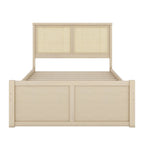 Lit plateforme en bois pleine grandeur avec rangement