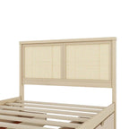 Lit plateforme en bois pleine grandeur avec rangement