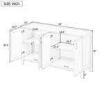 Buffet avec 4 portes grand rangement avec étagères réglables