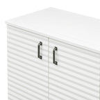 Buffet avec 4 portes grand rangement avec étagères réglables