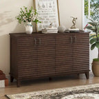 Buffet avec 4 portes grand rangement avec étagères réglables