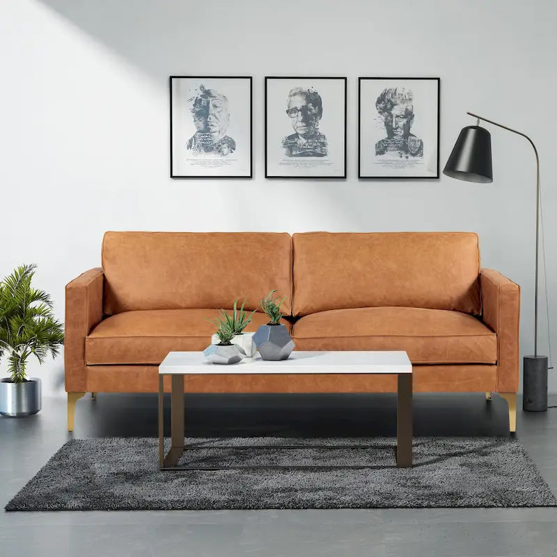  Mateo 82.5 Sofa - Full Grain Genuine Italian Leather